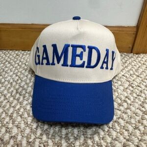 Ameda Cream and Blue Gameday Hat